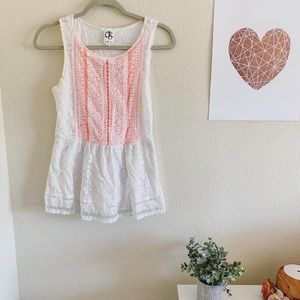 Anthropologie Lace Flare Top
